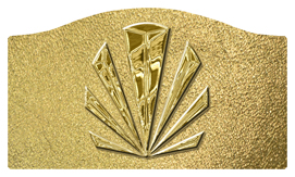 DASHELL-602-GD-SH-GD Gold Sunburst Shimmer Gold Background